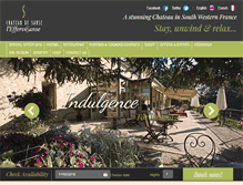 Tablet Screenshot of chateaudesanse.com